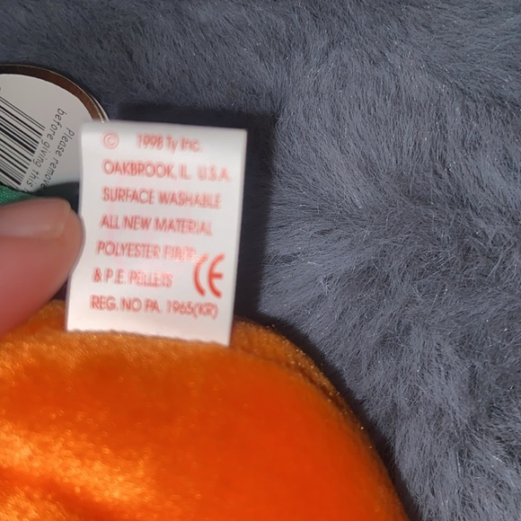 Pumkin the Pumpkin Ty Beanie Baby RARE with ERRORS Style 4205 - Picture 5 of 8
